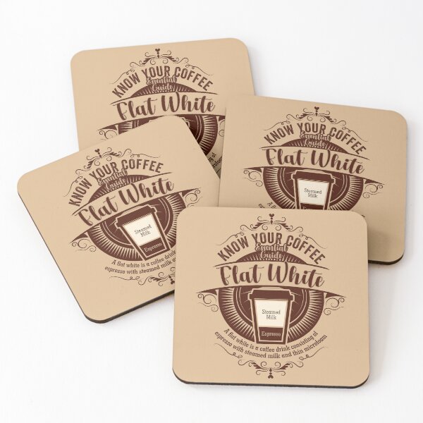 Item preview, Know Your Coffee Essential Guide Collection. Flat White Version designed and sold by More-dan-Prints.