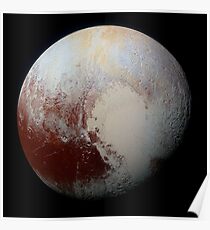 NASA Pluto Color Enhanced Variant 2 Poster