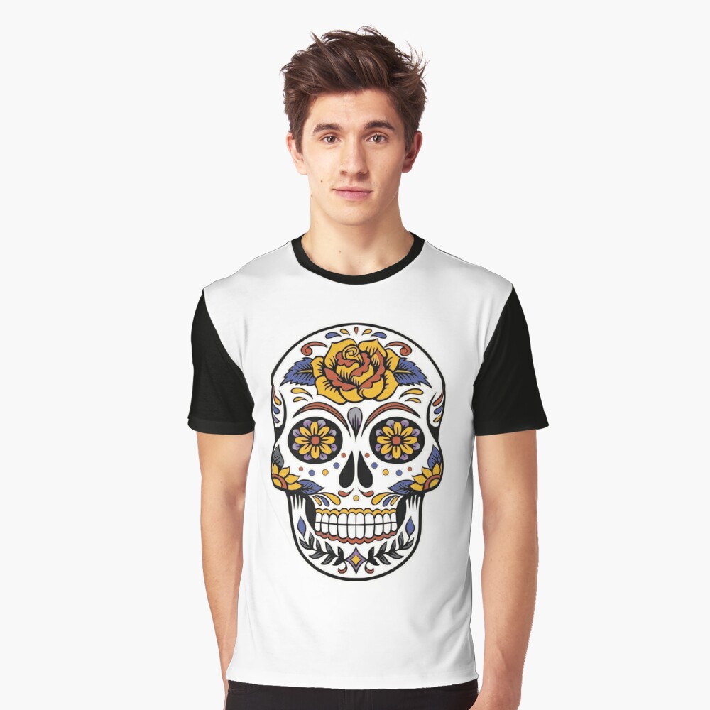 San Francisco Football Helmet Sugar Skull Day Of The Dead Essential  T-Shirt for Sale by SpookshowDesign