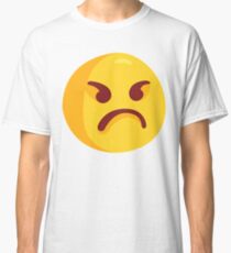 Angry Grumpy Face Emoji Classic T-Shirt