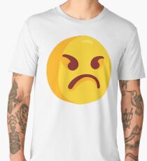 Angry Grumpy Face Emoji Men's Premium T-Shirt