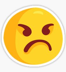 Angry Grumpy Face Emoji Sticker