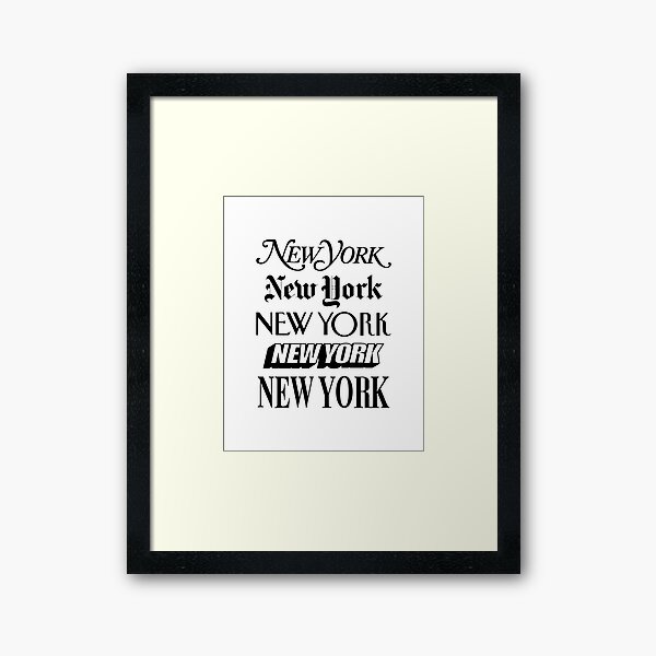New York New York Framed Art Print