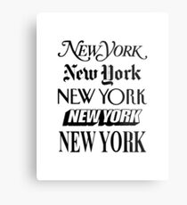 New York, New York Metalldruck