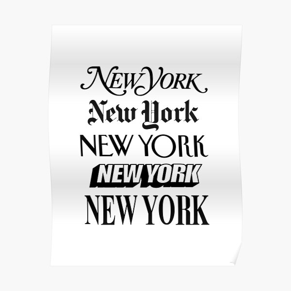 New York New York Poster