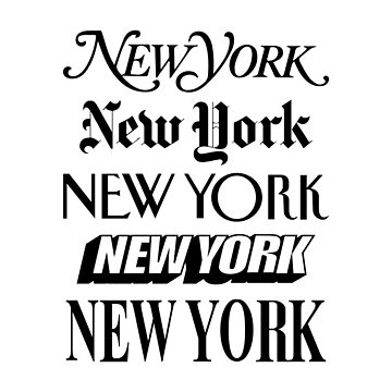 Artwork thumbnail, New York New York by MotivatedType