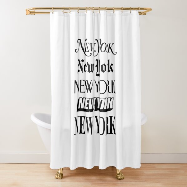 New York New York Shower Curtain