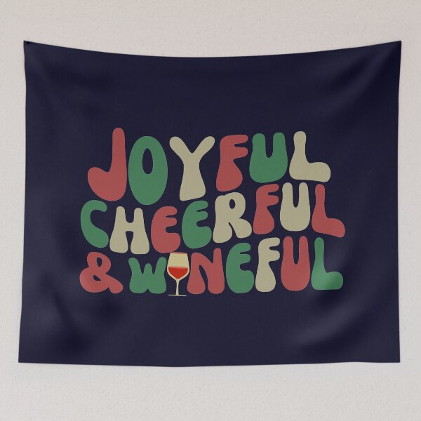 Item preview, Funny Christmas Holidays Wine Saying Retro  designed and sold by SunfullyYours.