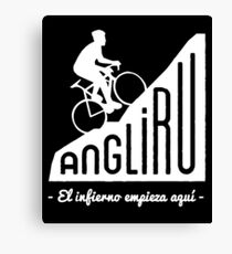 Angliru climb "El infierno empieza aquÃ" cycling Vuelta España Canvas Print
