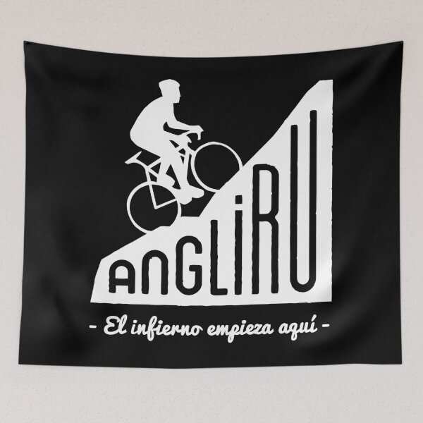 Item preview, Angliru climb "El infierno empieza aquí" cycling Vuelta España designed and sold by orinemaster.