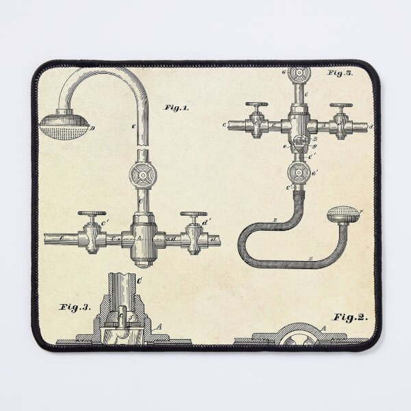 Item preview, Vintage Faucet Patent designed and sold by zemlakr.