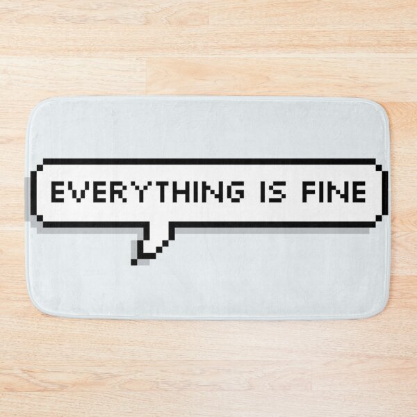 Item preview, Everything Is Fine Marble Hornets Text Bubble designed and sold by havensea.