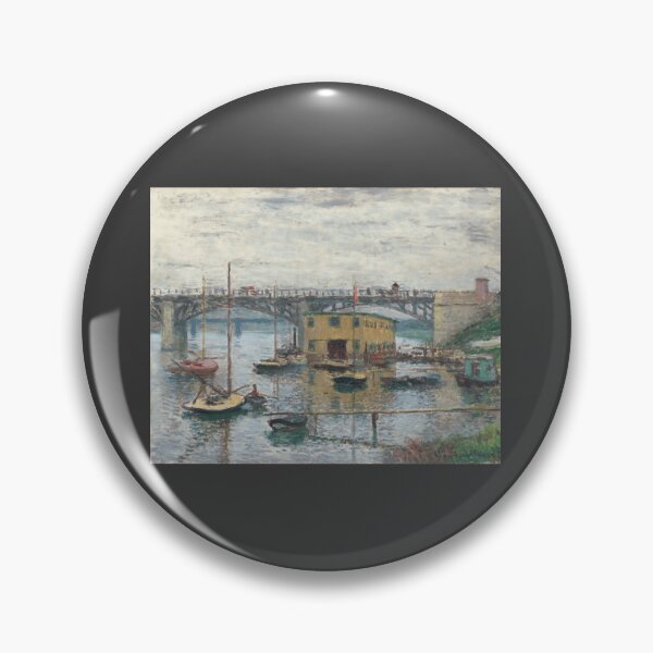 Item preview, Bridge at Argenteuil on a Gray Day 1876 by Claude Monet Classic designed and sold by MaxSchmi.