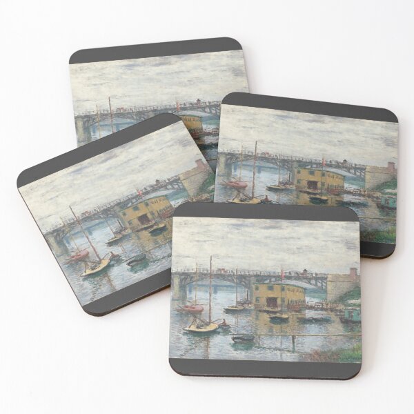 Item preview, Bridge at Argenteuil on a Gray Day 1876 by Claude Monet Classic designed and sold by MaxSchmi.