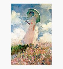 Claude Monet - Frau mit Sonnenschirm, Studie Fotodruck
