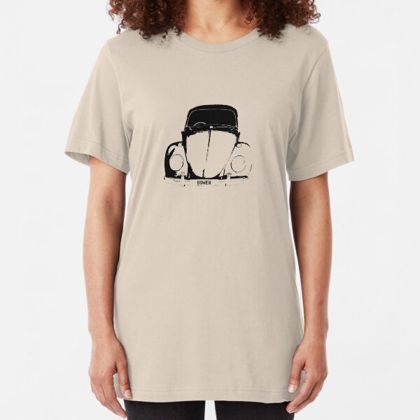 Beetle - Black BOWER Personalised Slim Fit T-Shirt