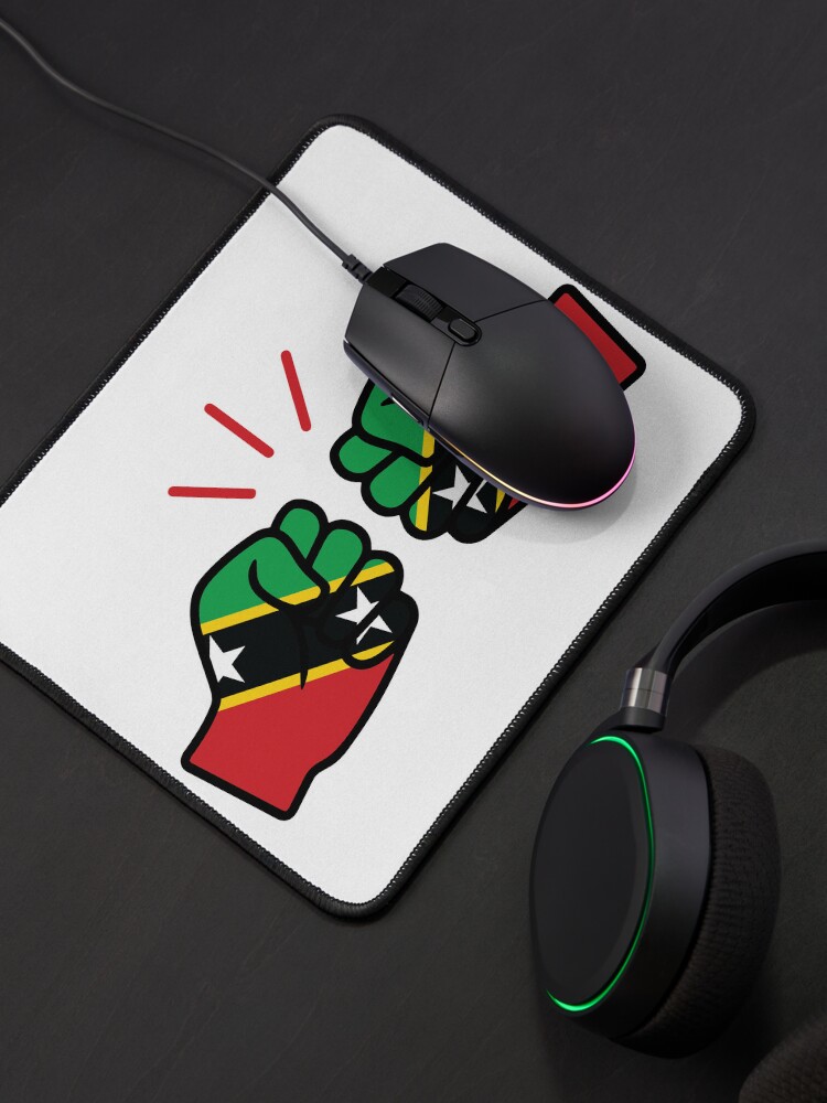 Thumbnail 4 of 5, Mouse Pad, We Run Tings, St. Kitts & Nevis (Caribbean/West Indian Themed Merchandise) designed and sold by ChiefClothingUK.