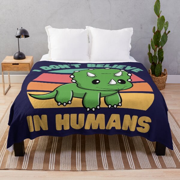 Item preview, I Don't Believe in Humans: Triceratops designed and sold by Keep Smiling.