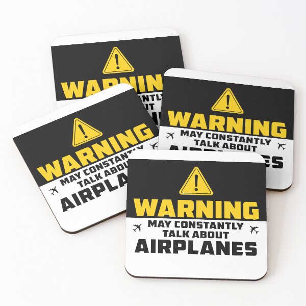 Item preview, Funny Aviation Warning Sign Talk About Airplanes - Airplanes Lover - Aviator Quote designed and sold by Ikaroots.