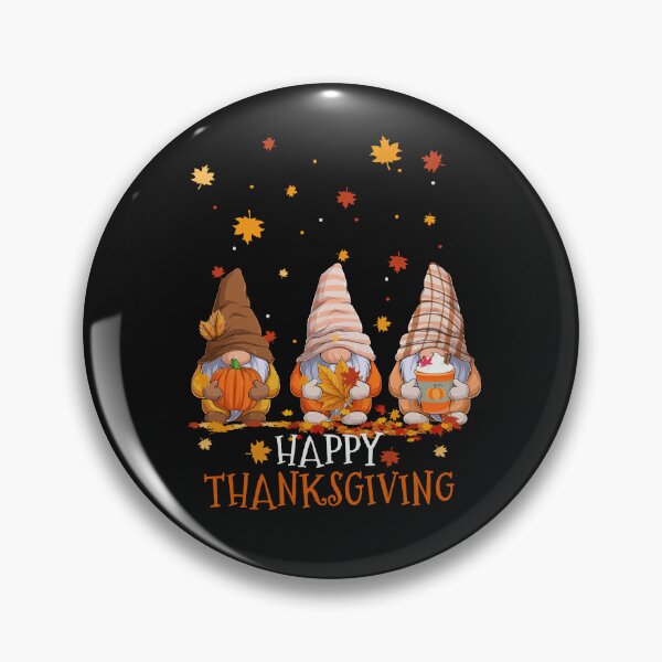 Item preview, Cute Three Gnomes Happy Thanksgiving Autumn Fall Pumpkin designed and sold by MortiStolten.