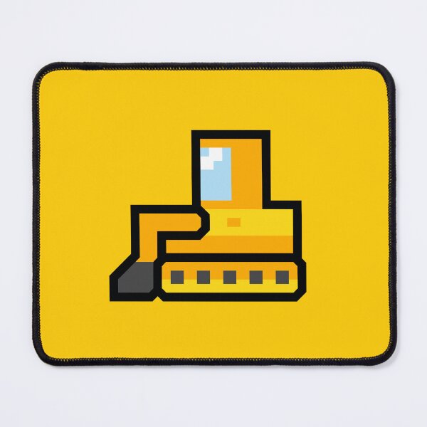Item preview, Yellow Bulldozer in the colorful universe - Cartoon construction vehicle designed and sold by Noice2D.