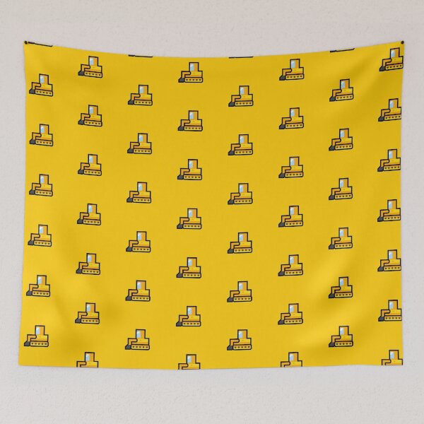 Item preview, Yellow Bulldozer in the colorful universe - Cartoon construction vehicle designed and sold by Noice2D.