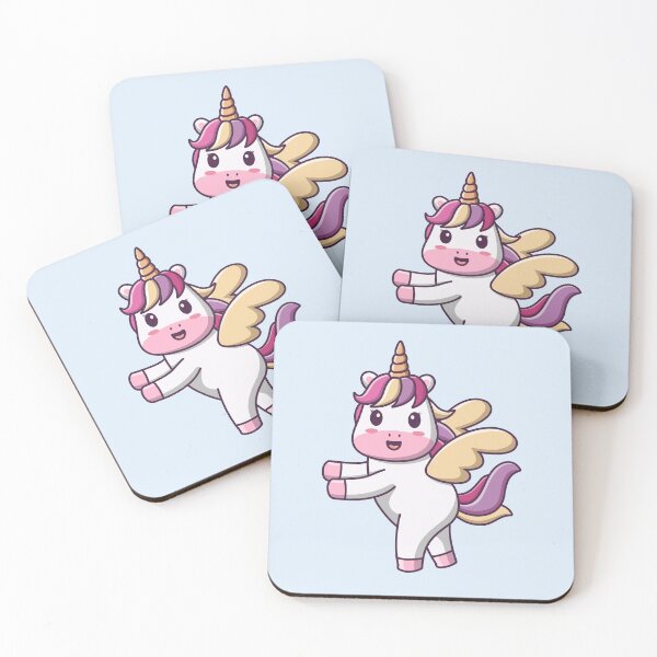 Item preview, Cartoon White Unicorn Standing designed and sold by Berryl09.
