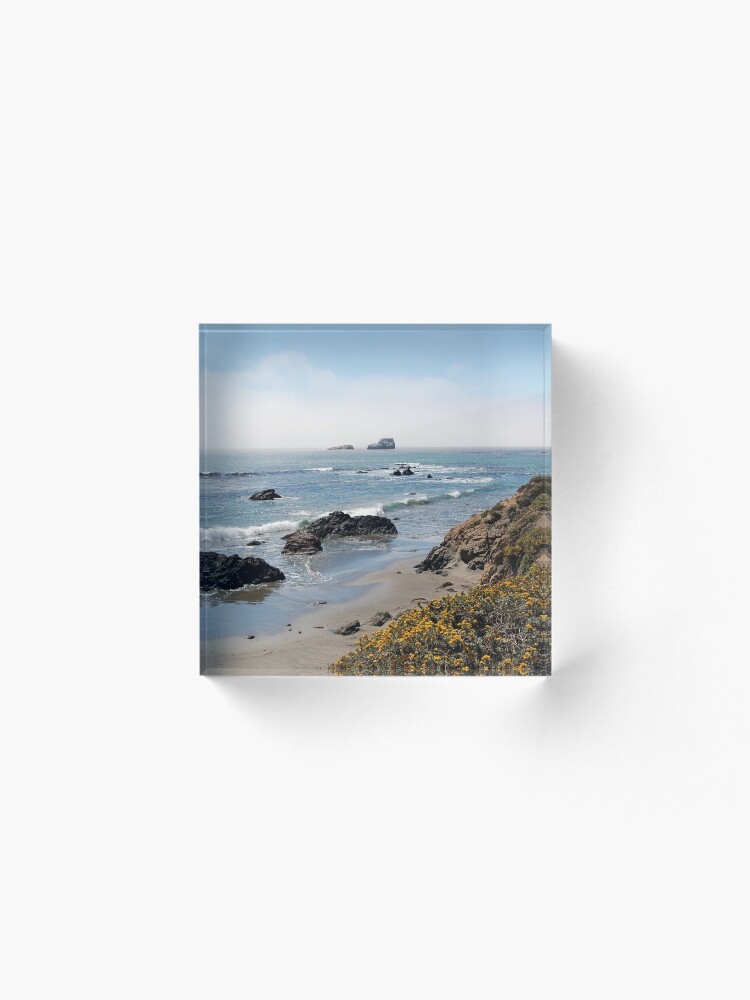 Alternate view of Fog Rolling Coastal Acrylic Block