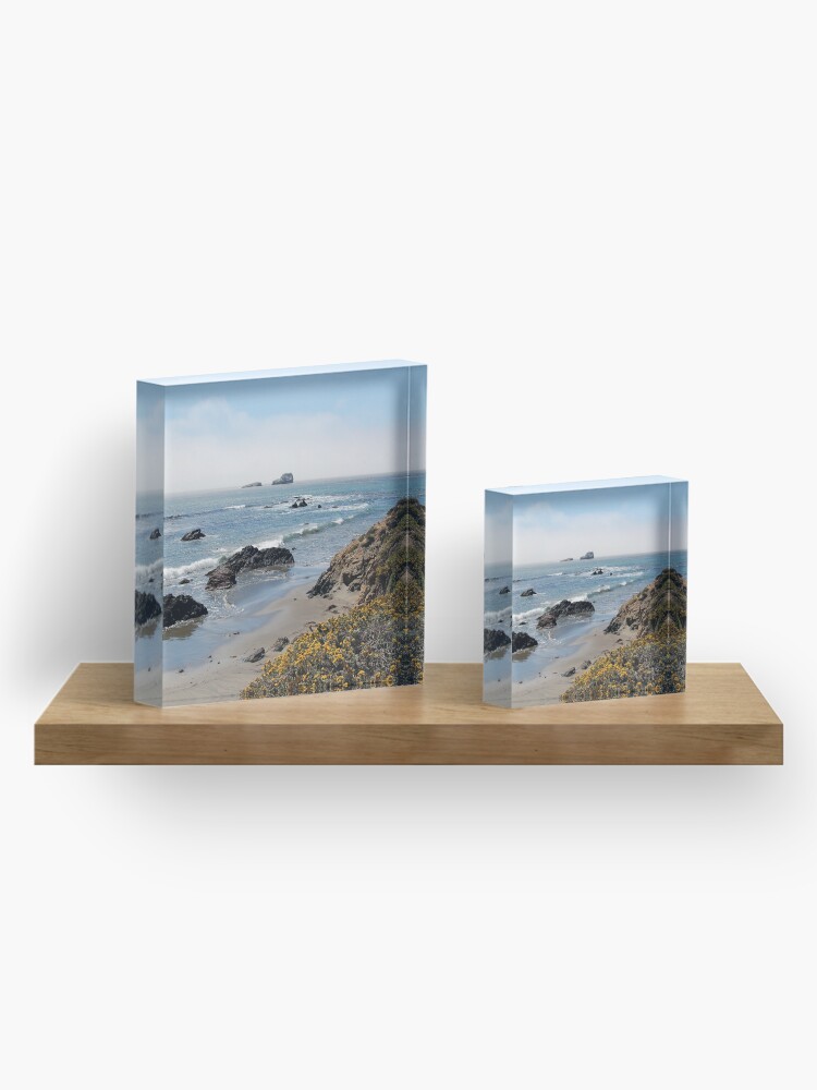Alternate view of Fog Rolling Coastal Acrylic Block