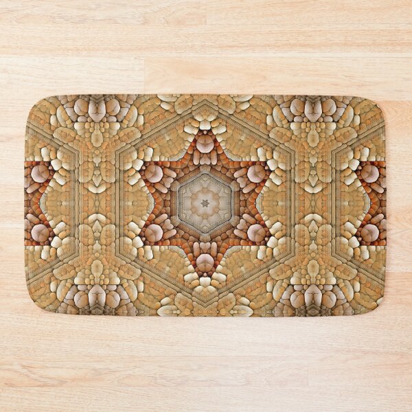 Item preview, pebble star design in natural beige terracotta brown and gold designed and sold by mister-john.
