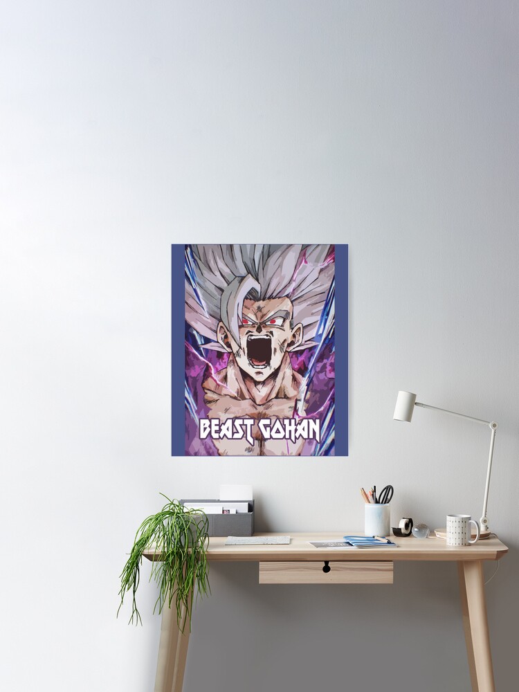 Goku super saiyan instinct wall poster REDCLOUD Paper Print