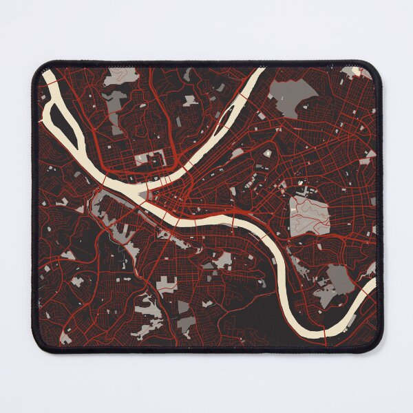 Item preview, Pittsburgh City Map of Pennsylvania, USA - Vector designed and sold by deMAP.