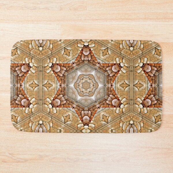 Item preview, pebble star pattern and design in natural beige terracotta brown designed and sold by mister-john.