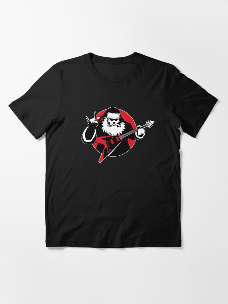 Santa Claus Playing Guitar  Heavy Metal Christmas Essential T