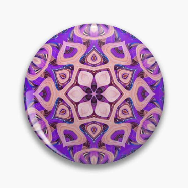 Item preview, Boho Vibes Abstract Mandala Maximalism Hippie Style Eclectic Mix of Blue Lilac Pink Purple 13 of 16 designed and sold by Beachy.