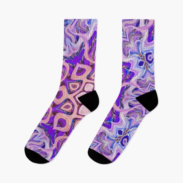 Item preview, Boho Vibes Abstract Mandala Maximalism Hippie Style Eclectic Mix of Blue Lilac Pink Purple 13 of 16 designed and sold by Beachy.