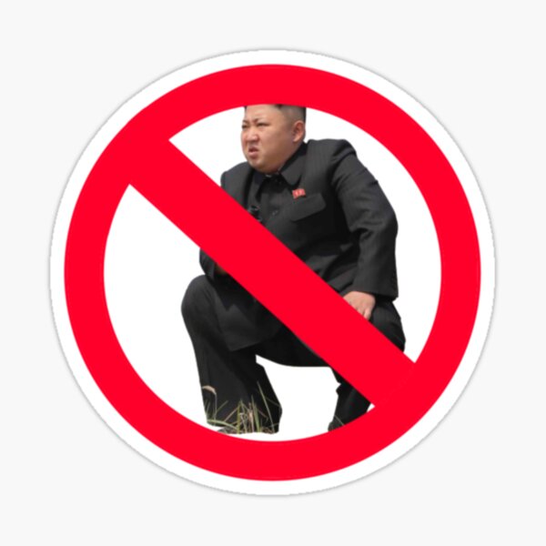Stoppt Kim Jong Un, stoppt die Atomwaffen Sticker