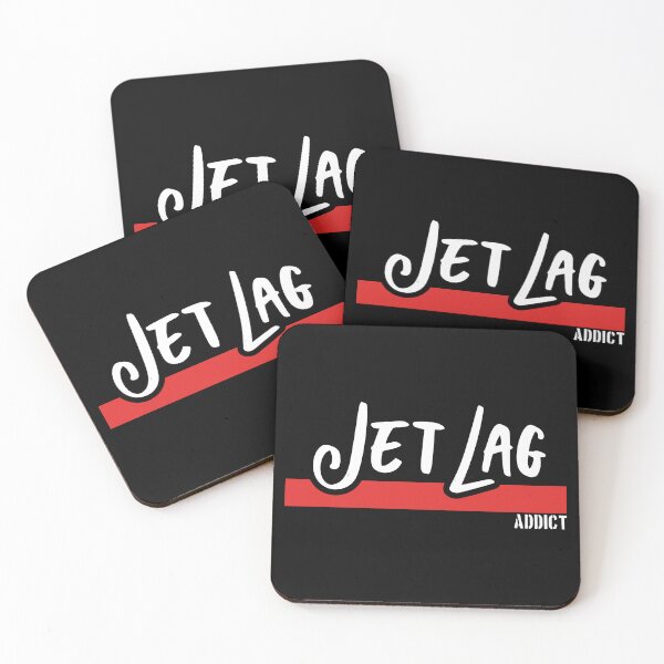 Item preview, Jet Lag Addict - Funny Traveler Quote design designed and sold by Ikaroots.