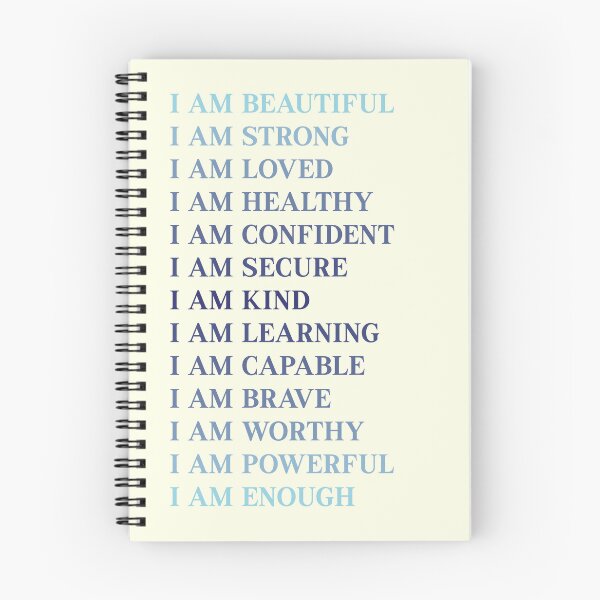 Item preview, Positive Affirmation (Blue) designed and sold by wordsandpalette.