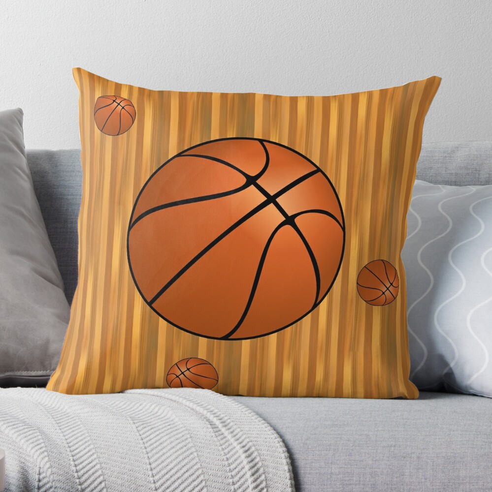Coussin for Sale avec l'œuvre « Basketball » de l'artiste Gravityx9
