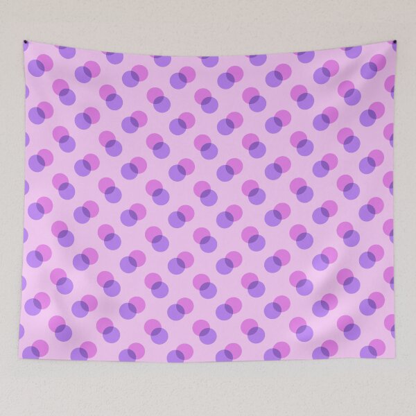 Item preview, Purple and pink polka dot pattern designed and sold by Mirarima.