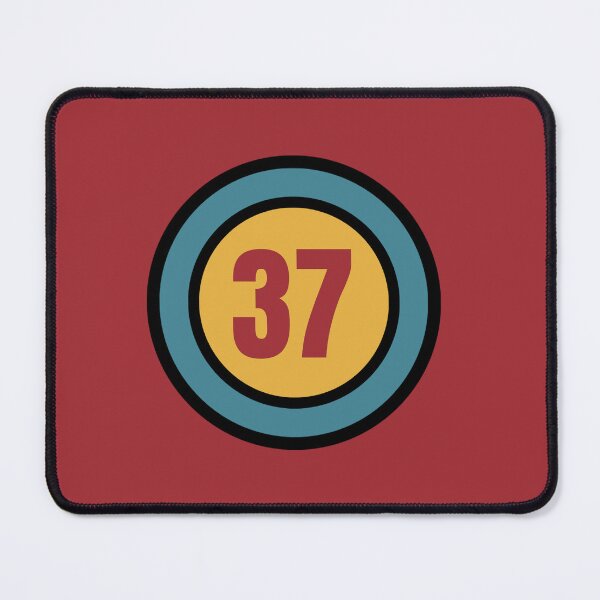 Item preview, The Number 37 - thirty seven - thirty seventh - 37th designed and sold by SirenSeventyOne.