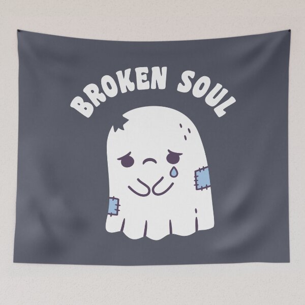 Item preview, Sad Ghost Broken Soul designed and sold by rustydoodle.