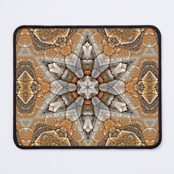 Item preview, creative symmetric pebble pattern and design in natural colours designed and sold by mister-john.