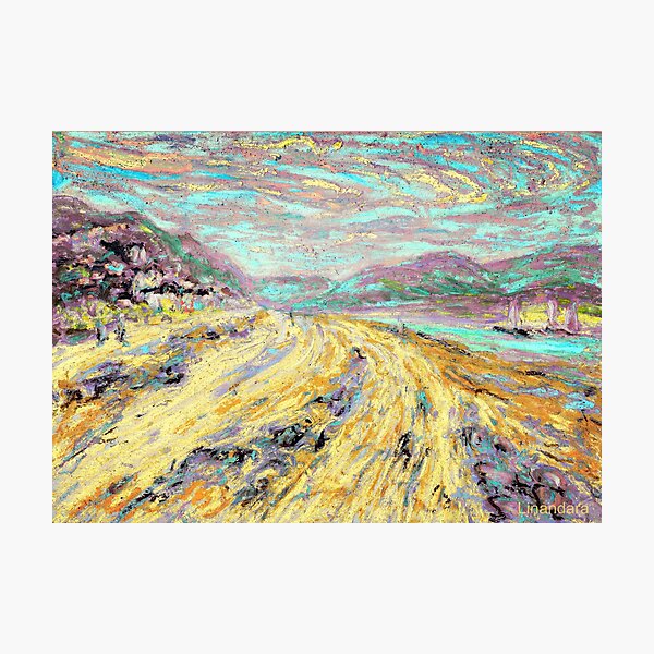Sandy beach in Aberdyfi / Aberdovey, Wales, UK Photographic Print