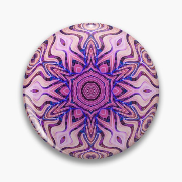 Item preview, Boho Vibes Abstract Mandala Maximalism Hippie Style Eclectic Mix of Blue Lilac Pink Purple 14 of 16 designed and sold by Beachy.