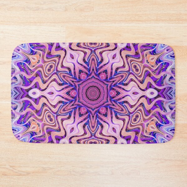 Item preview, Boho Vibes Abstract Mandala Maximalism Hippie Style Eclectic Mix of Blue Lilac Pink Purple 14 of 16 designed and sold by Beachy.