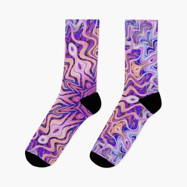 Item preview, Boho Vibes Abstract Mandala Maximalism Hippie Style Eclectic Mix of Blue Lilac Pink Purple 14 of 16 designed and sold by Beachy.