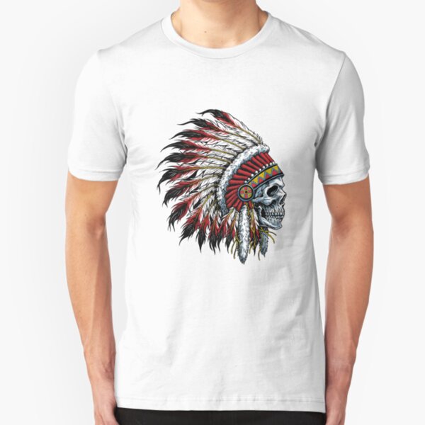 Indian Skull Slim Fit T-Shirt