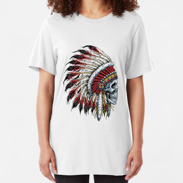 Indian Skull Slim Fit T-Shirt